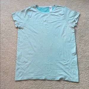 Blue speckled ivivva shirt
